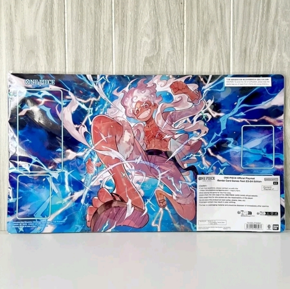 One Piece Luffy Gear 5 Official Playmat Bandai Card Games Fest 23-24 Play Mat
